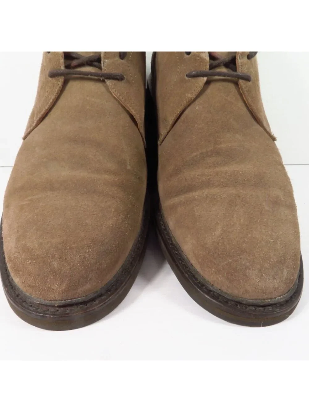 Frye Chukka Boots Men's Size 11 Brown Grey Suede Lace Up Preppy Indie Plain Toe